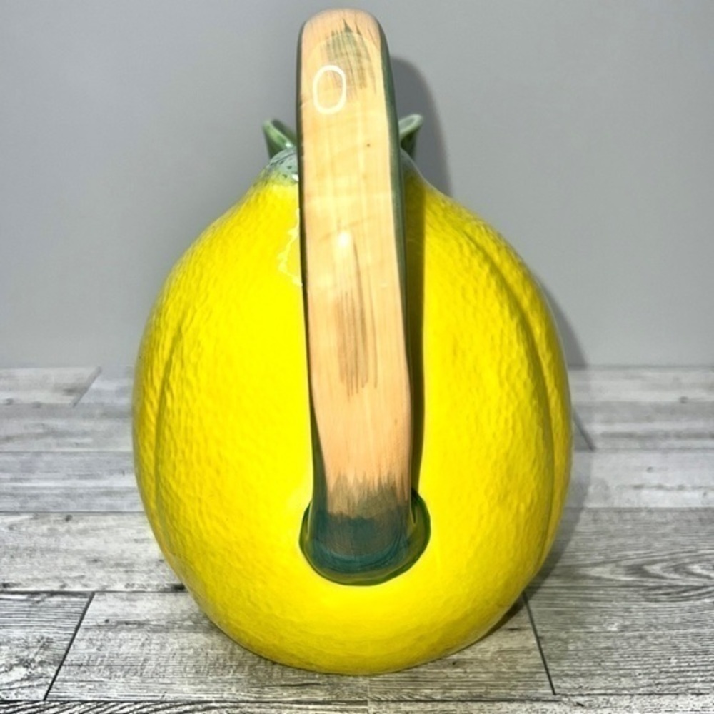 Vintage Lemon Majolica Pitcher by The Haldon Group - Picture 7 of 14